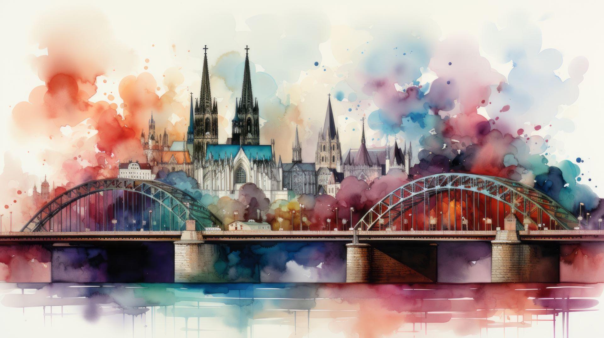 Eine Illustration von Köln